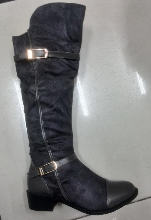 grey boots flat heel